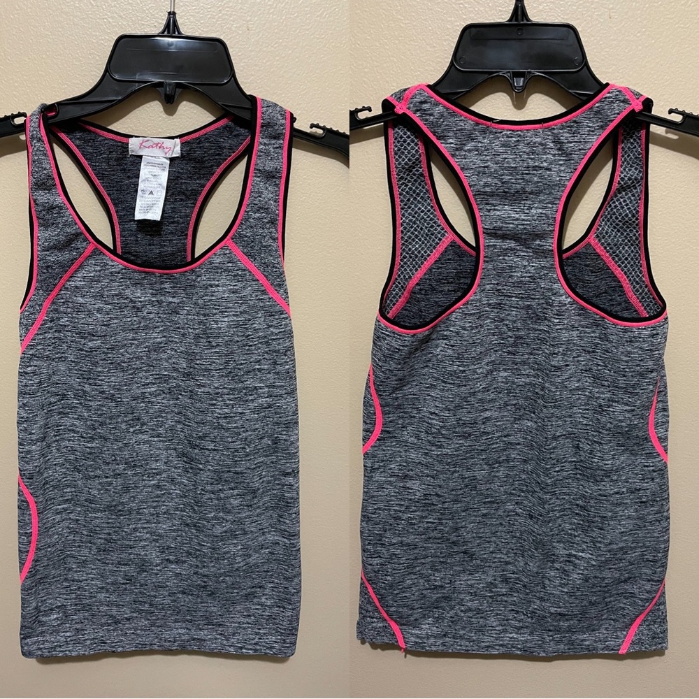 Gray with pink active top